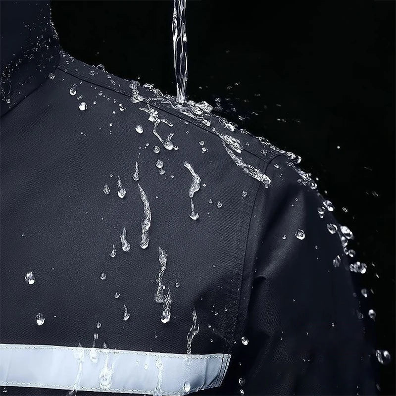 Stay Dry in Style: 2-Piece Hooded Rain Suit for Women
