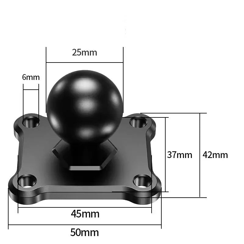 Versatile 1 Inch Ball Adapter for Motorcycle Handlebar - Perfect for Action Cameras and Phones