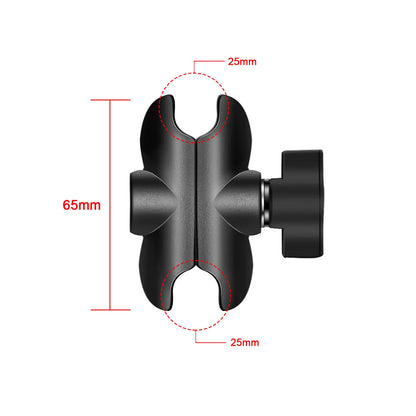 Versatile 1 Inch Ball Adapter for Motorcycle Handlebar - Perfect for Action Cameras and Phones
