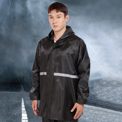 Stay Dry in Style: 2-Piece Hooded Rain Suit for Women