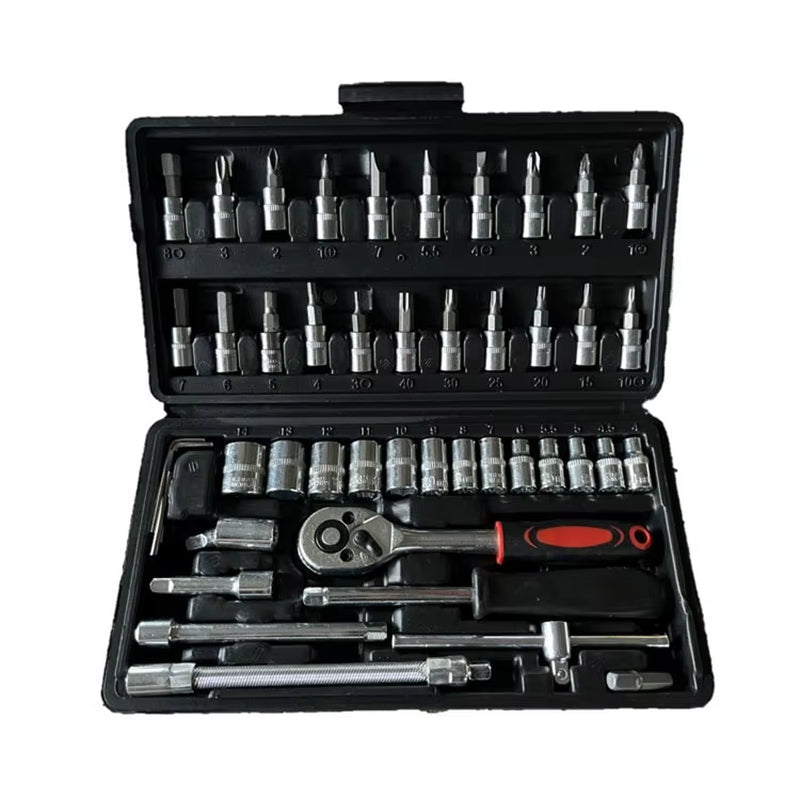 Versatile 46-Piece Socket Set for All Your Repair Needs