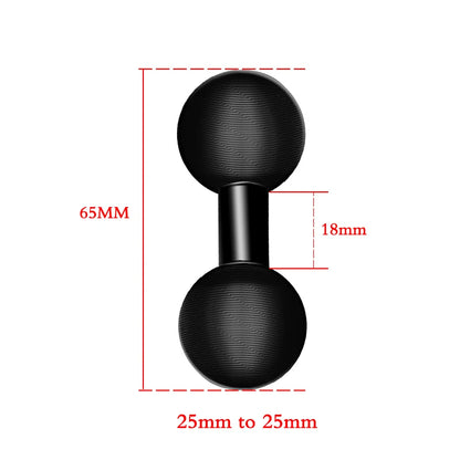 Versatile 1 Inch Ball Adapter for Motorcycle Handlebar - Perfect for Action Cameras and Phones