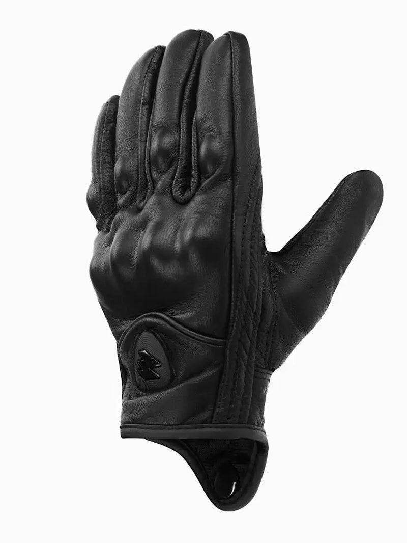 Premium Goatskin Leather Motorcycle Gloves - Available in Sizes up to 3XL