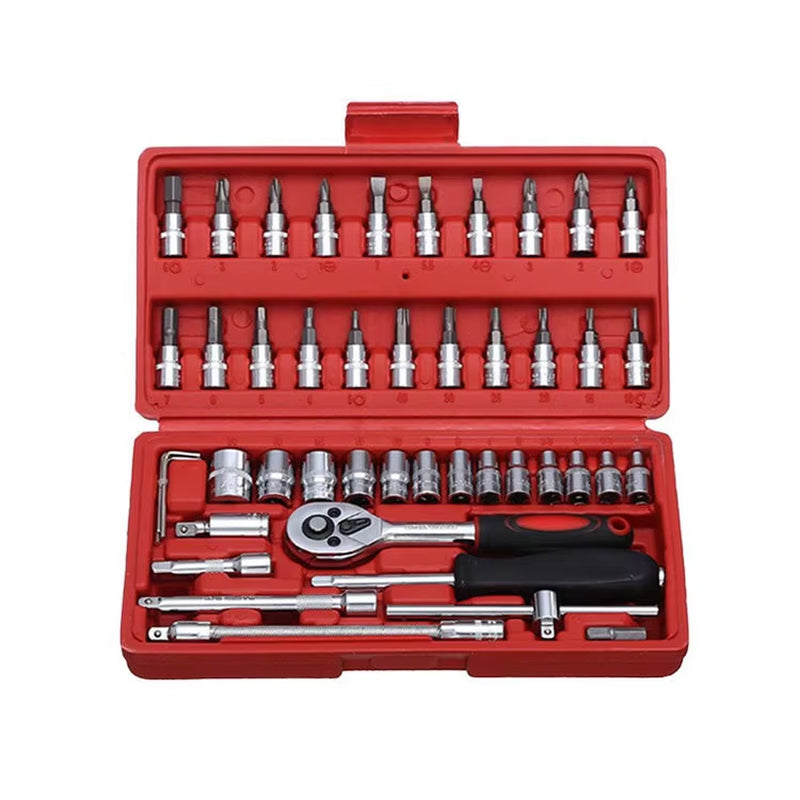 Versatile 46-Piece Socket Set for All Your Repair Needs