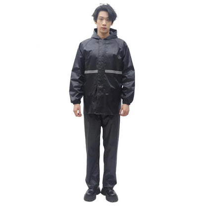 Stay Dry in Style: 2-Piece Hooded Rain Suit for Women
