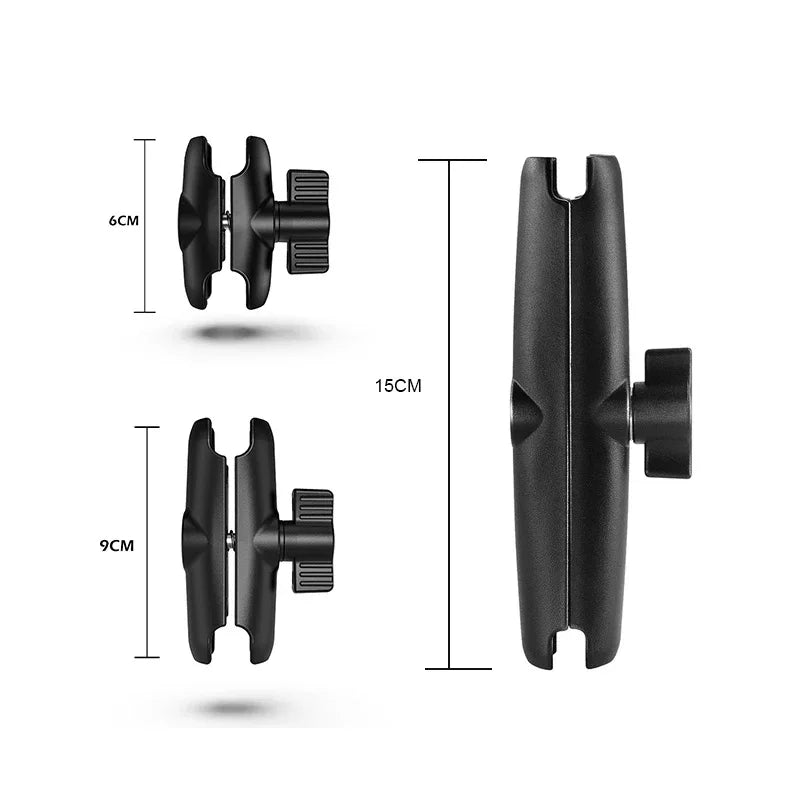 Versatile 1 Inch Ball Adapter for Motorcycle Handlebar - Perfect for Action Cameras and Phones