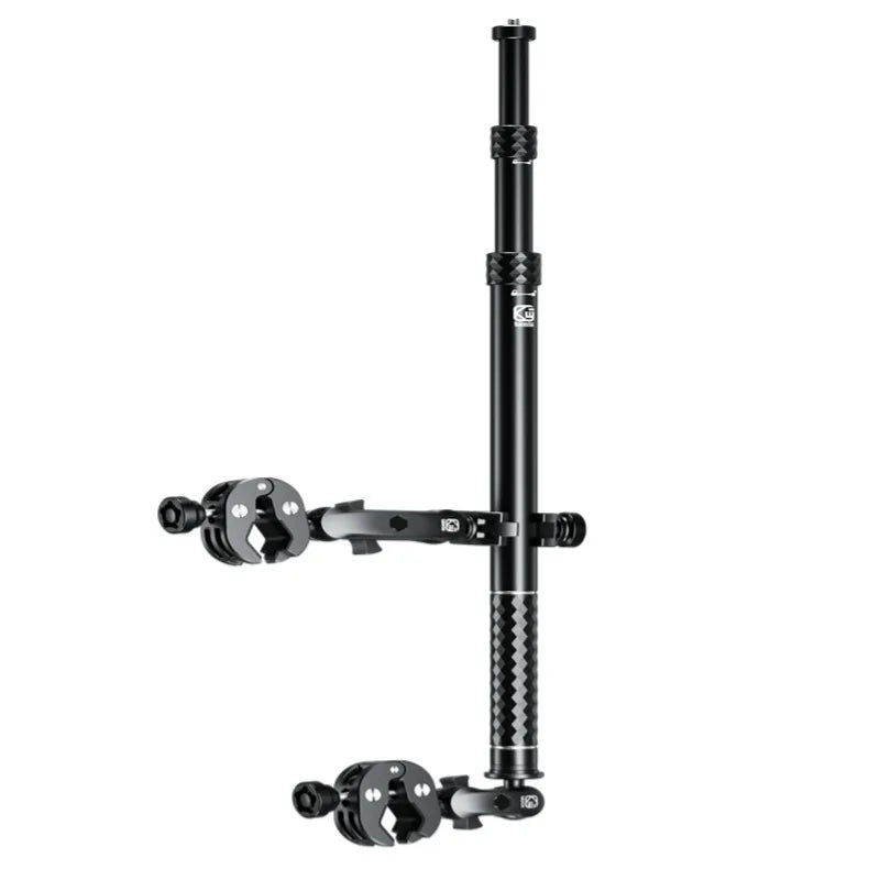 Ultimate Aluminum Motorcycle Camera Mount Kit - Heavy Duty, Anti-Vibration & Anti-Theft for Action Cameras