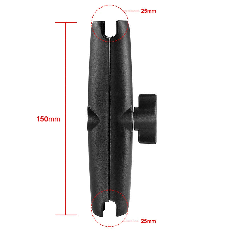 Versatile 1 Inch Ball Adapter for Motorcycle Handlebar - Perfect for Action Cameras and Phones