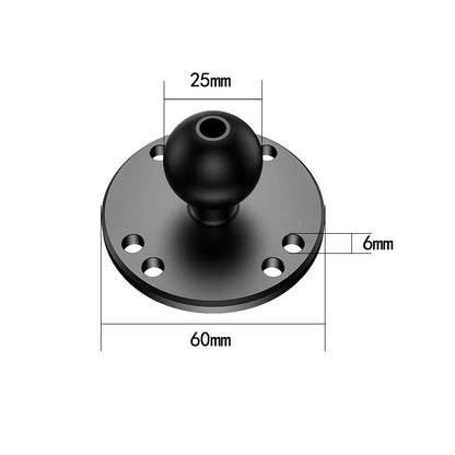 Versatile 1 Inch Ball Adapter for Motorcycle Handlebar - Perfect for Action Cameras and Phones