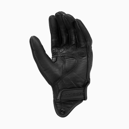 Premium Goatskin Leather Motorcycle Gloves - Available in Sizes up to 3XL